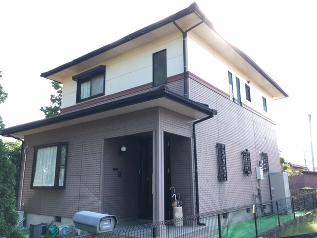 11/29完成です。太宰府市朱雀・M様邸　外壁塗装・屋根塗装工事