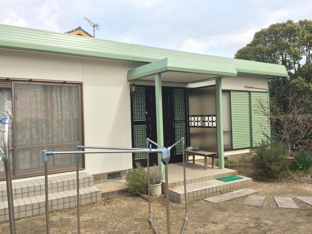 3月9日完成です。太宰府市五条・O様邸　外壁塗装・屋根塗装工事