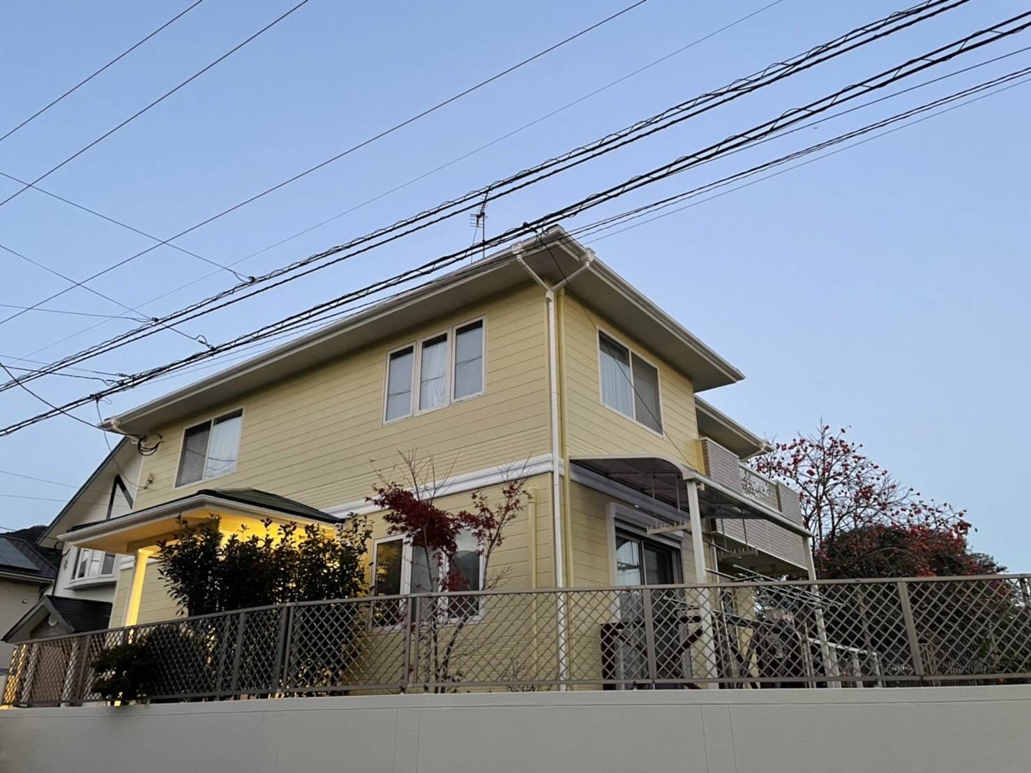 11/27完成です。太宰府市国分・K様邸　外壁塗装・屋根塗装工事